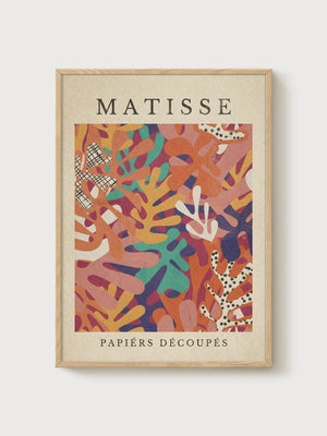 Henri Matisse Print poster in oak frame