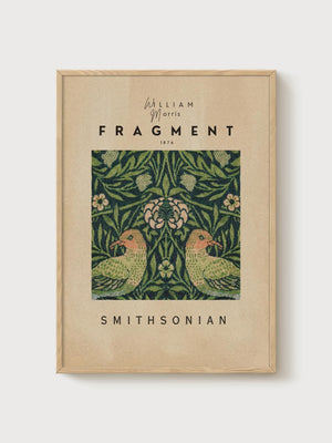 William Morris Print poster in oak frame