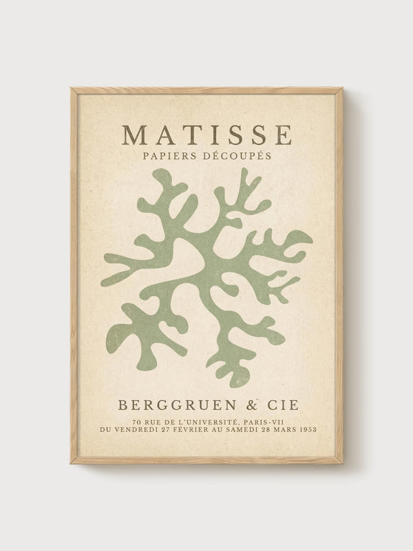 Henri Matisse Print poster in oak frame