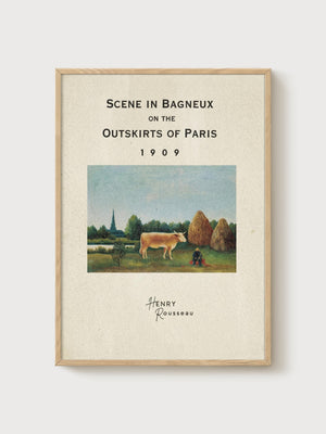 Henri Rousseau Print poster in oak frame