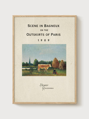 Henri Rousseau Print poster in oak frame