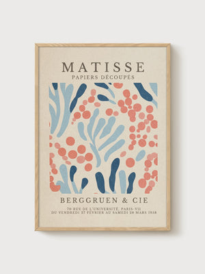 Henri Matisse Print poster in oak frame