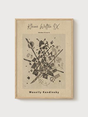 Wassily Kandinsky Print poster in oak frame