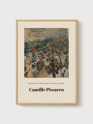 Camille Pissarro Print poster in oak frame