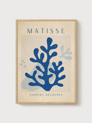 Henri Matisse Print poster in oak frame