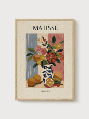Henri Matisse Print poster in oak frame