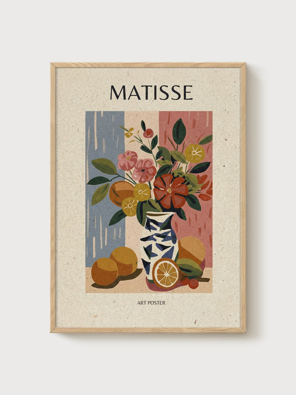 Henri Matisse Print poster in oak frame