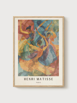 Henri Matisse poster in oak frame