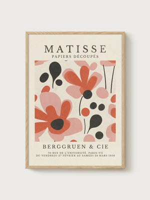 Henri Matisse Print poster in oak frame