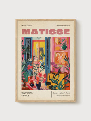 Henri Matisse Print poster in oak frame