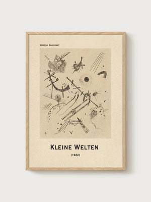 Wassily Kandinsky Print poster in oak frame