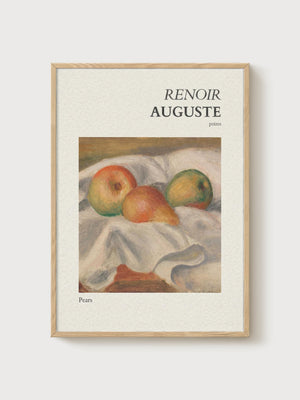 Pierre-Auguste Renoir Print poster in oak frame