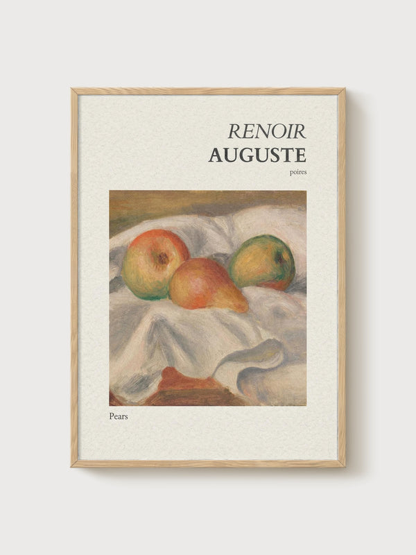 Pierre-Auguste Renoir Print poster in oak frame