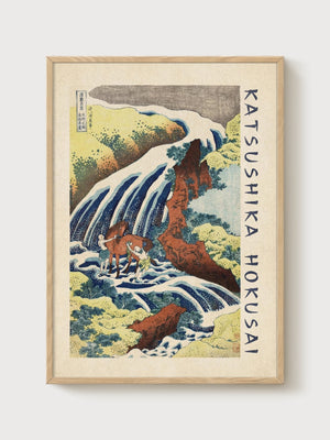 Katsushika Hokusai Print poster in oak frame