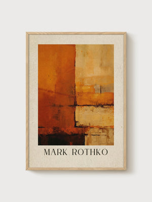Mark Rothko Print poster in oak frame
