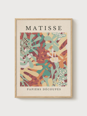 Henri Matisse Print poster in oak frame