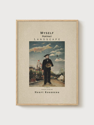 Henri Rousseau Print poster in oak frame
