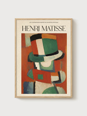 Henri Matisse Print poster in oak frame