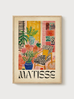 Henri Matisse Print poster in oak frame