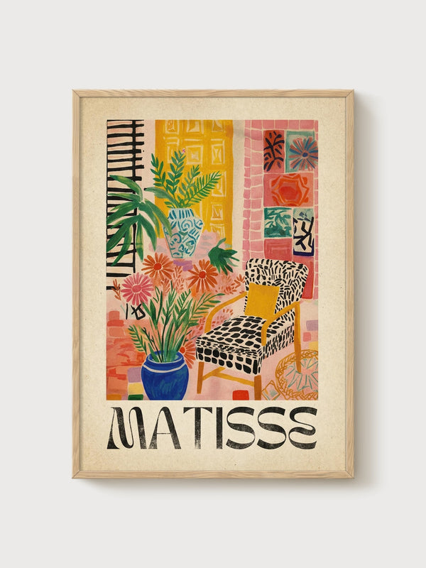 Henri Matisse Print poster in oak frame