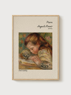 Pierre-Auguste Renoir Print poster in oak frame