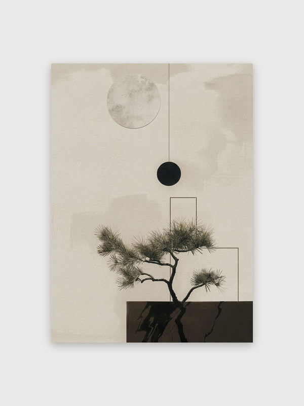 Zen Bonsai Tree Print - Digital Download