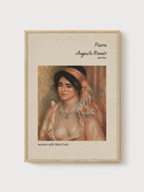 Pierre-Auguste Renoir Print poster in oak frame