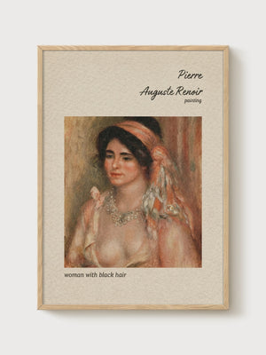 Pierre-Auguste Renoir Print poster in oak frame