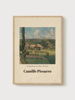 Camille Pissarro Print poster in oak frame