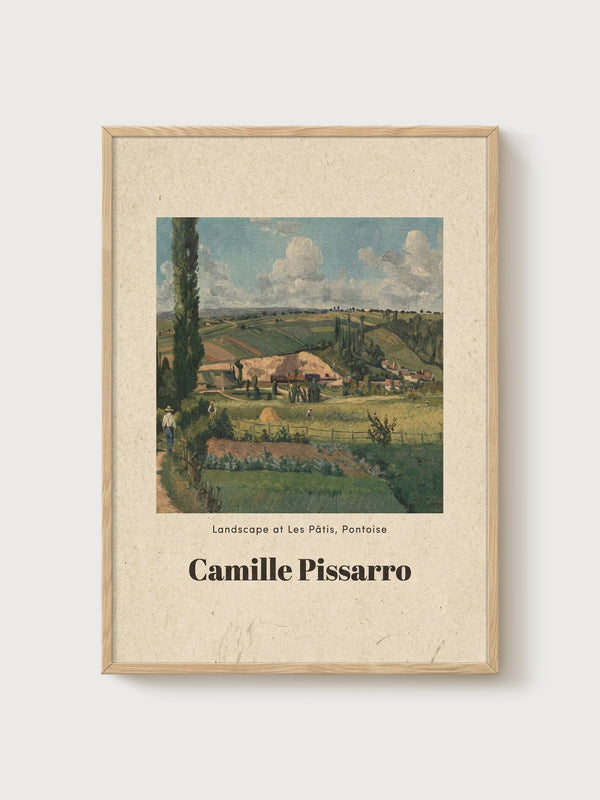 Camille Pissarro Print poster in oak frame