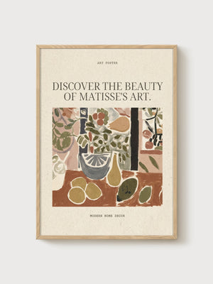 Henri Matisse Print poster in oak frame