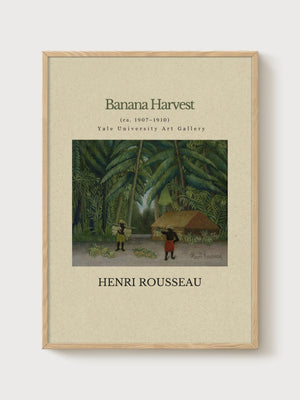 Henri Rousseau Print poster in oak frame