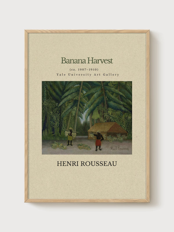 Henri Rousseau Print poster in oak frame