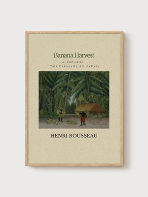Henri Rousseau Print poster in oak frame