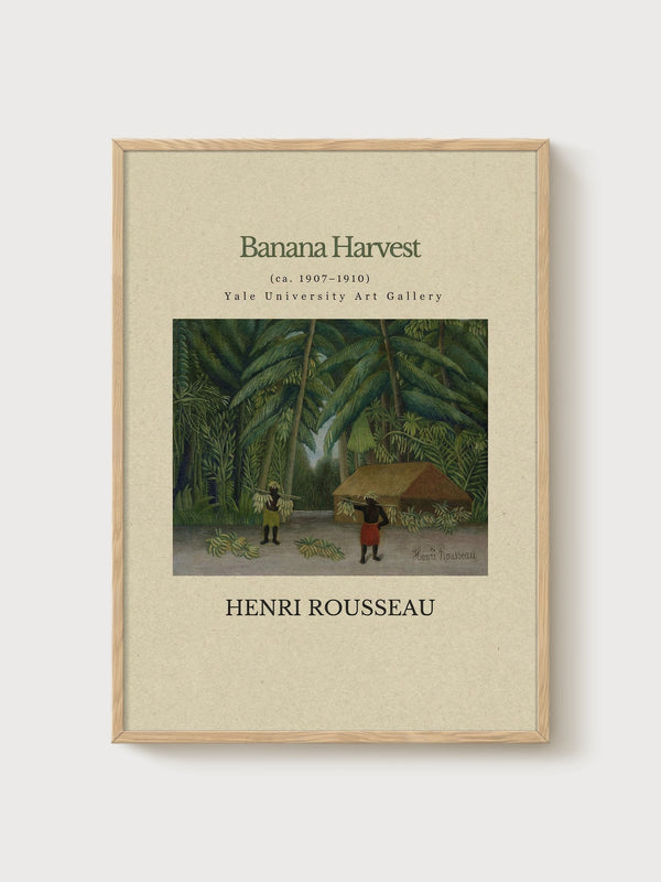 Henri Rousseau Print poster in oak frame