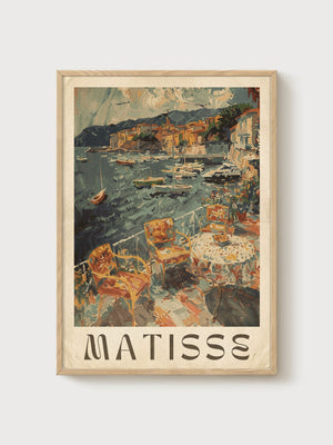 Henri Matisse Print poster in oak frame