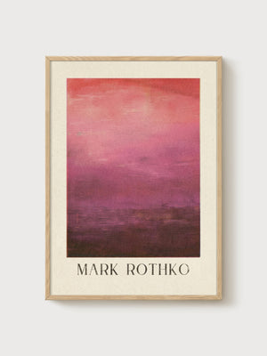 Mark Rothko Print poster in oak frame