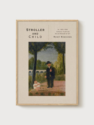 Henri Rousseau Print poster in oak frame