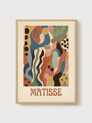 Henri Matisse Print poster in oak frame