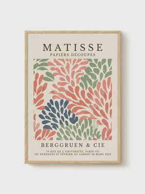 Henri Matisse Print poster in oak frame