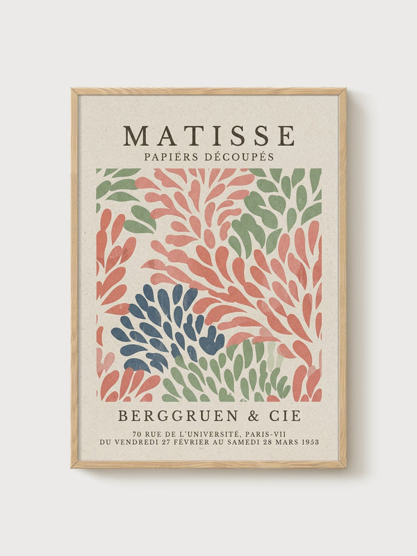 Henri Matisse Print poster in oak frame