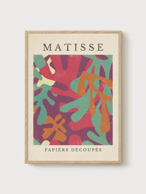 Henri Matisse Print poster in oak frame