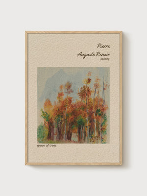 Pierre-Auguste Renoir Print poster in oak frame