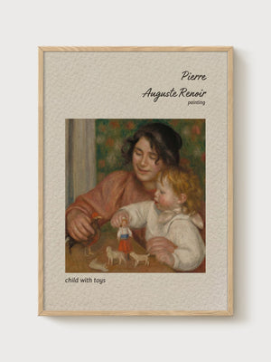 Pierre-Auguste Renoir Print poster in oak frame