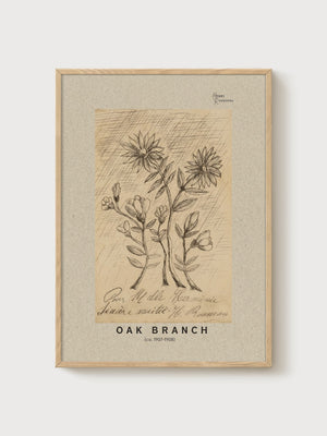 Henri Rousseau Print poster in oak frame