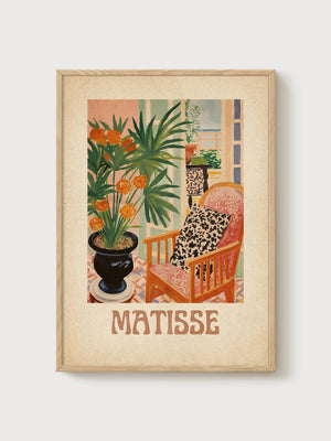 Henri Matisse Print poster in oak frame