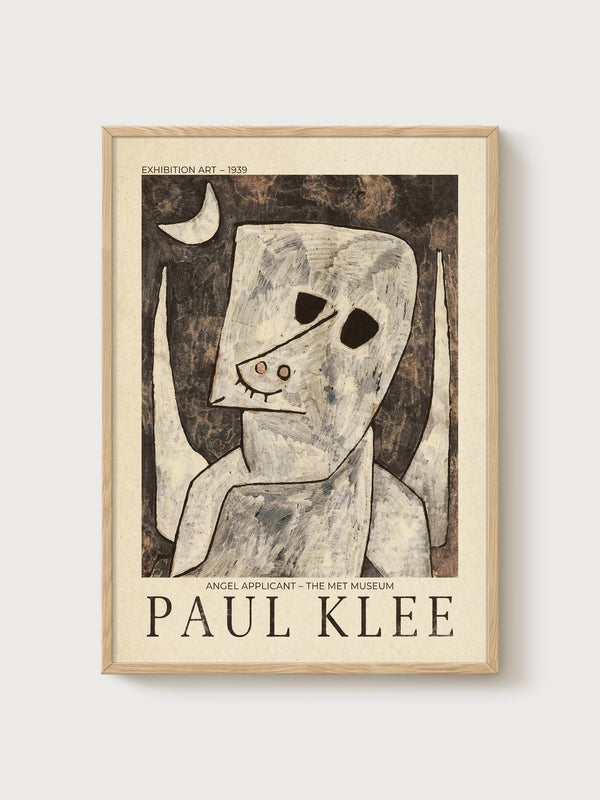 Paul Klee Print poster in oak frame