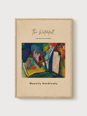 Wassily Kandinsky Print poster in oak frame