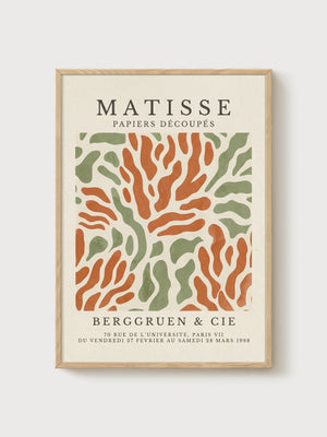 Henri Matisse Print poster in oak frame