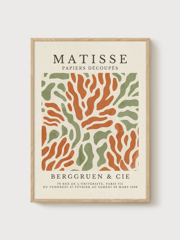 Henri Matisse Print poster in oak frame